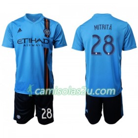 Camisolas de Futebol New York City FC MITRITA 28 Criança Equipamento Principal 2019/20 Manga Curta